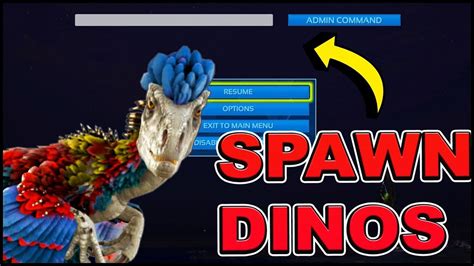 ark spawn dino command with level.